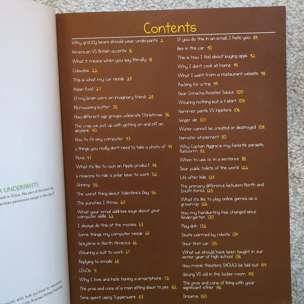 Why Grizzly Bears Should Wear Underpants Book by Matthew Inman from The Oatmeal - Picture 7 of 8